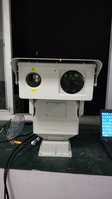 Tipo cámara infrarroja de PTZ de la gama larga para la vigilancia del ferrocarril de los 2km, diseño doble de la ventana