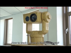 Cámara de seguridad infrarroja de largo alcance del sistema de vigilancia termal PTZ del grado militar