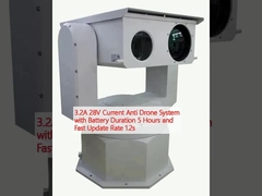 3.2A Sistema anti-drones de corriente de 28 V con duración de la batería de 5 horas y velocidad de actualización rápida de 1,2 s