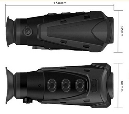 Gafas infrarrojas de la toma de imágenes térmica del PDA, monóculo termal de Vision de la seguridad marina del 1500m