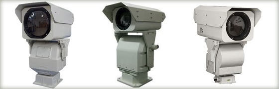 Cámara infrarroja de la toma de imágenes térmica de PTZ, cámara CCTV de larga distancia impermeable sin enfriar