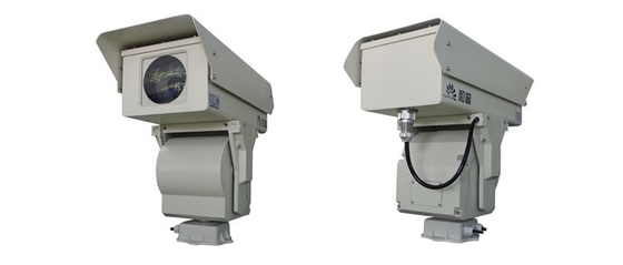cámara CCTV de la toma de imágenes térmica del 10km PTZ, cámara de vigilancia de la seguridad de la penetración de la niebla