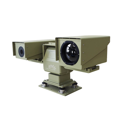 Cámara de imágenes térmicas infrarrojas Ptz de grado militar Sensor dual con velocidad de fotogramas de 9 Hz
