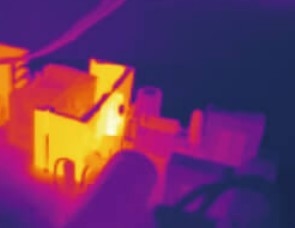Cámara térmica de temperatura portátil de tipo herramienta Cámara fotográfica IR ligera para una distancia de detección de 2 km