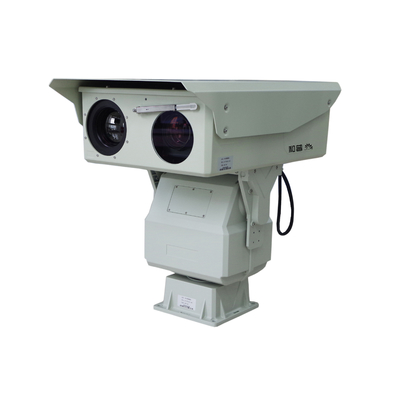 360° de panorámica 20x Zoom óptico de larga distancia Sensor dual cámara Ptz térmica con enfoque automático / manual