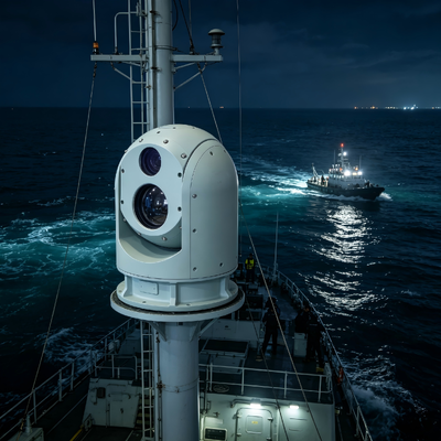 Sistema de vigilancia térmica de 280 mm y 400 mm, cámara térmica de larga distancia con múltiples sensores