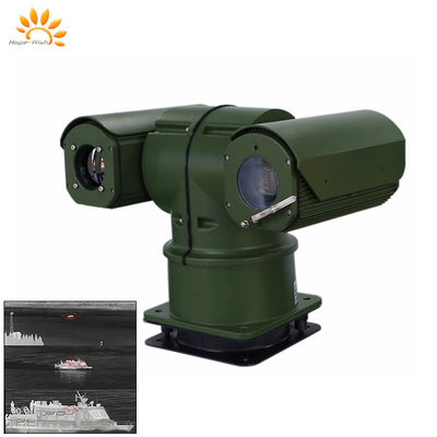 Módulo de cámara térmica de infrarrojo láser Ptz de doble sensor de forma de T 360 ° para vigilancia