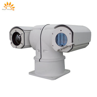 Cámara PTZ de infrarrojos de precisión con doble sensor de forma T cámara térmica láser IP67 con rango de 360 grados