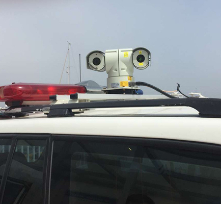 Cámara del laser del soporte PTZ del coche/cámara de seguridad infrarroja de la gama larga de la visión nocturna
