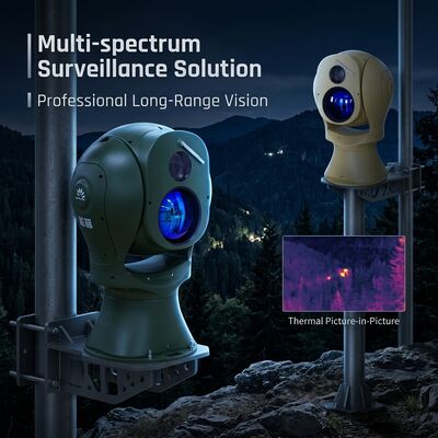 Plataforma Óptica Electrónica Multiespectro Cámara Infrarroja de Largo Alcance con Lente Térmica