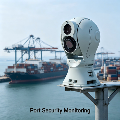 cámara PTZ de largo alcance con sensor dual inteligente y plataforma óptica